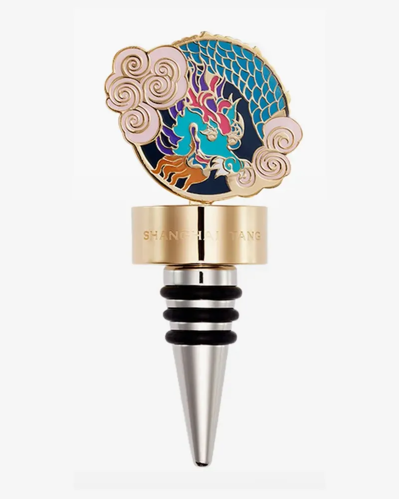 Shanghai Tang Tang Dragon wine stopper - Gold Gold