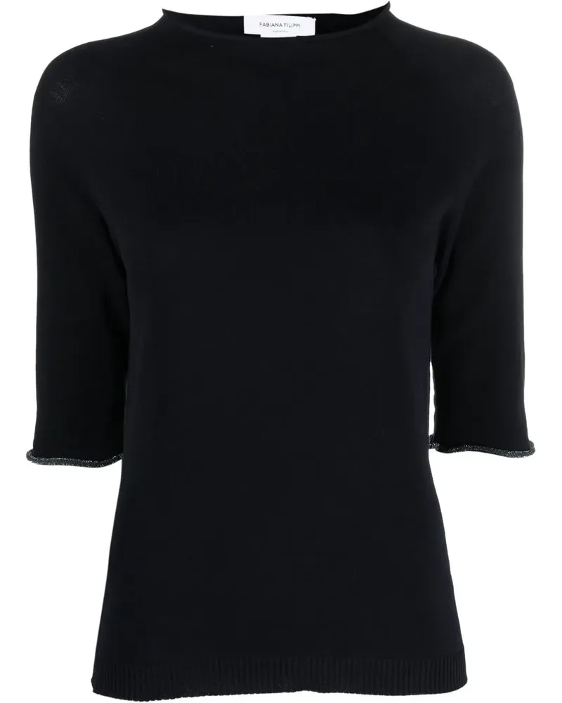 Fabiana Filippi Pullover mit rundem Ausschnitt - Schwarz Schwarz