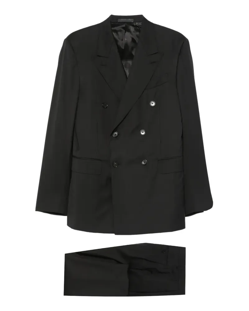 Caruso Carmen double-breasted suit - Schwarz Schwarz