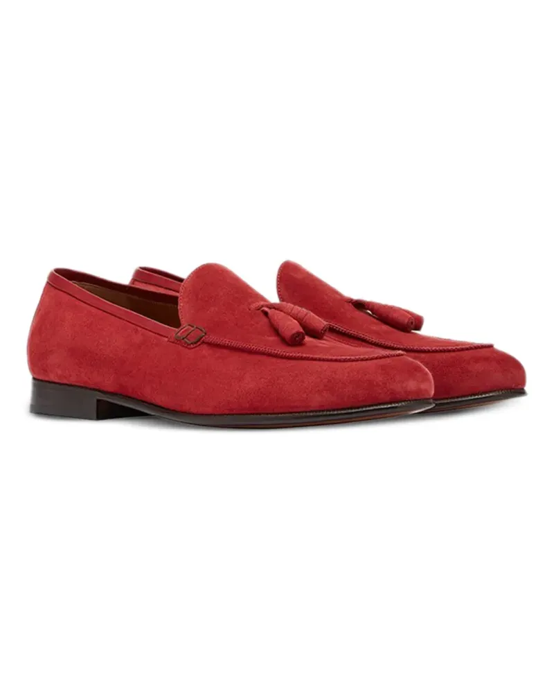 Ferragamo tassel-detail suede loafers - Rot Rot