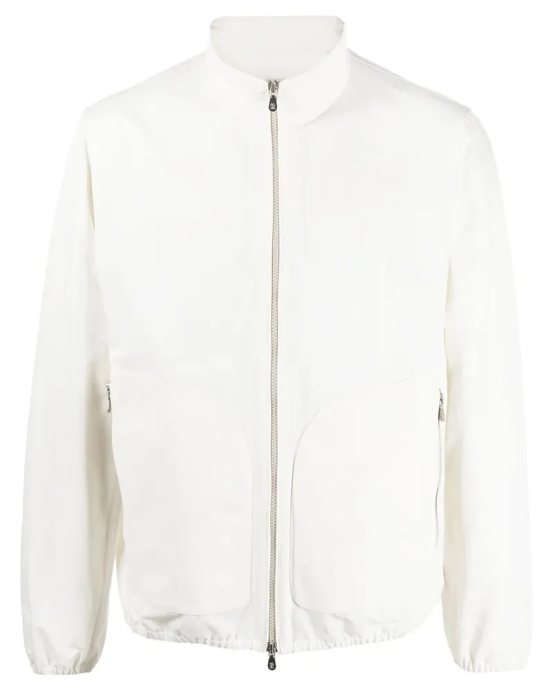 Brunello Cucinelli Jacke mit Stehkragen - Weiß Weiß
