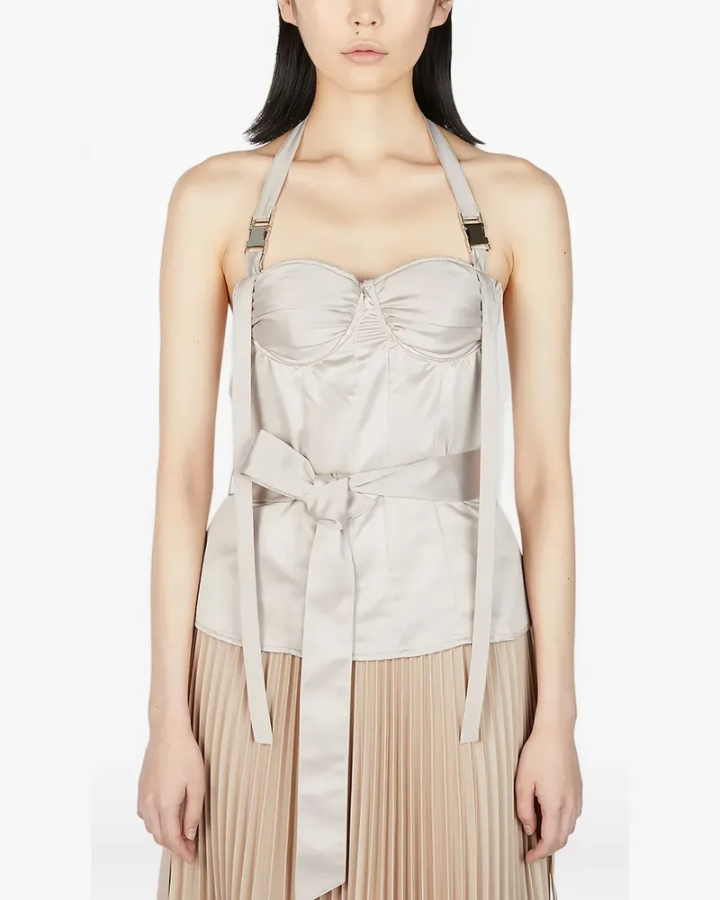 Rokh Corsage mit Neckholder - Nude Nude