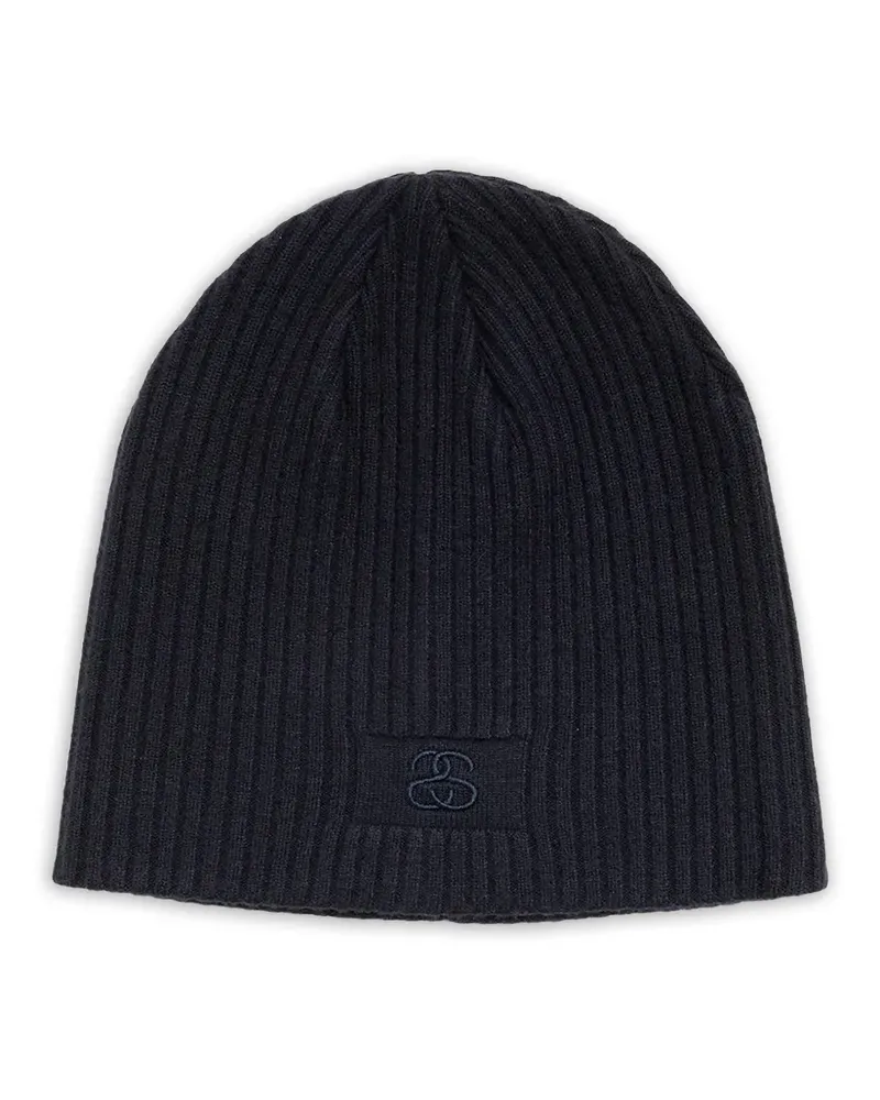 Stüssy Gerippte Beanie - Schwarz Schwarz