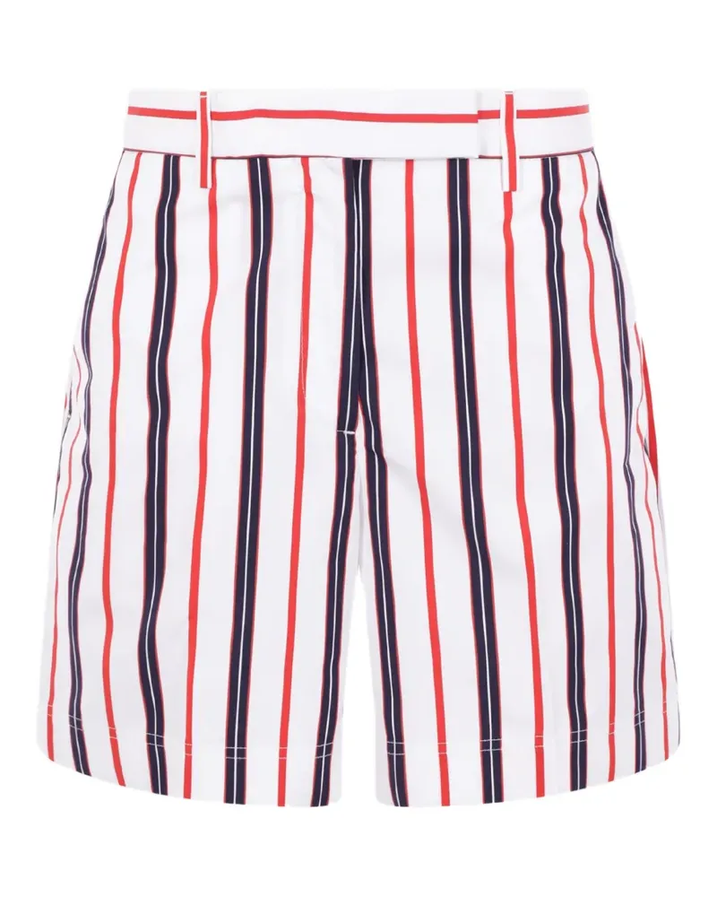 Thom Browne Gestreifte Shorts - Weiß Weiß