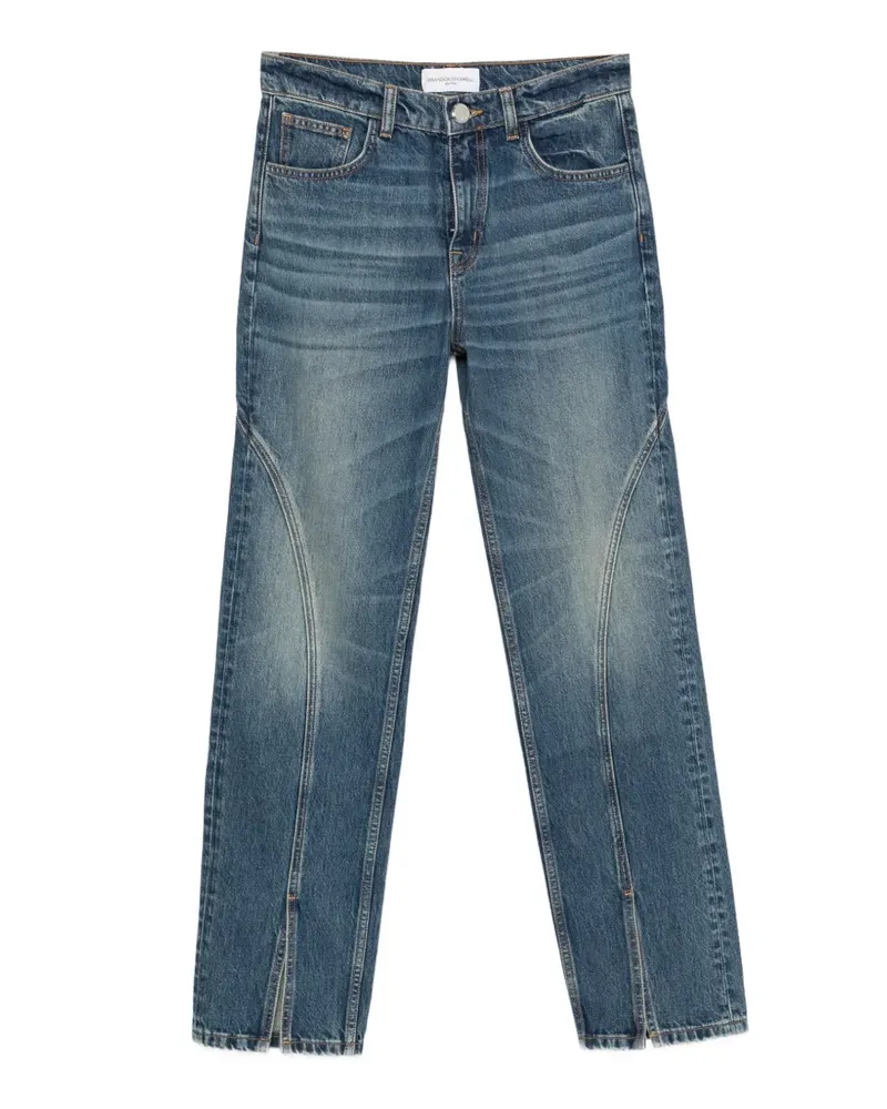 Brandon Maxwell Campbell Jeans mit Spiralnaht - Blau Blau