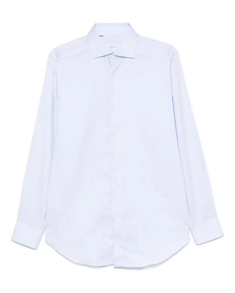 Brioni Klassisches Hemd - Blau Blau