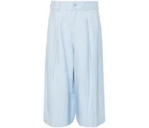 P.A.R.O H. Wadenlange Shorts mit Falten