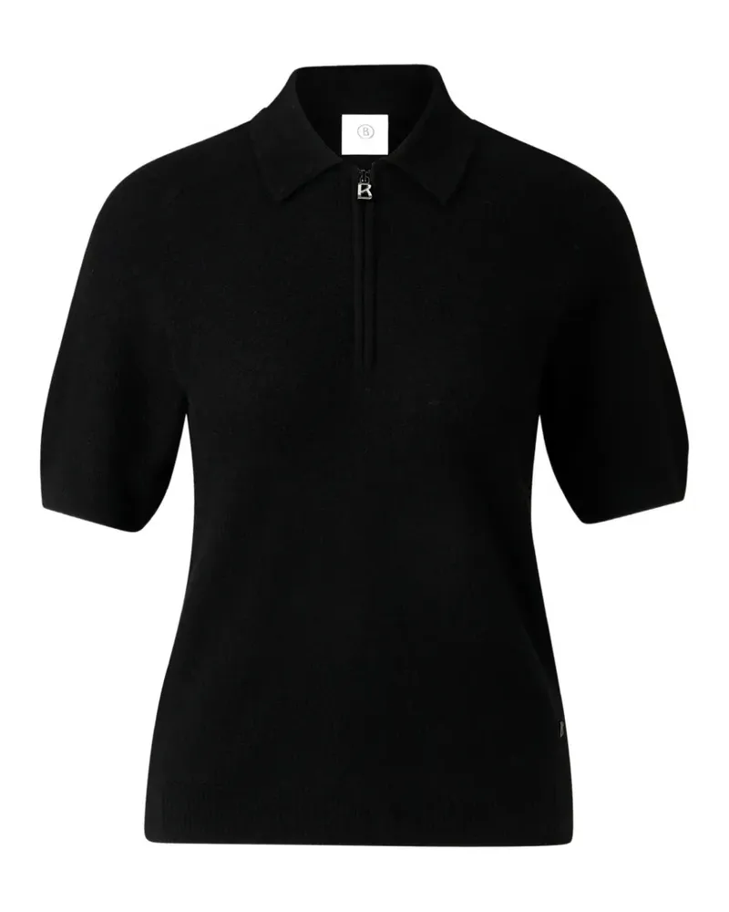 Bogner Shari Poloshirt mit Reißverschluss - Schwarz Schwarz