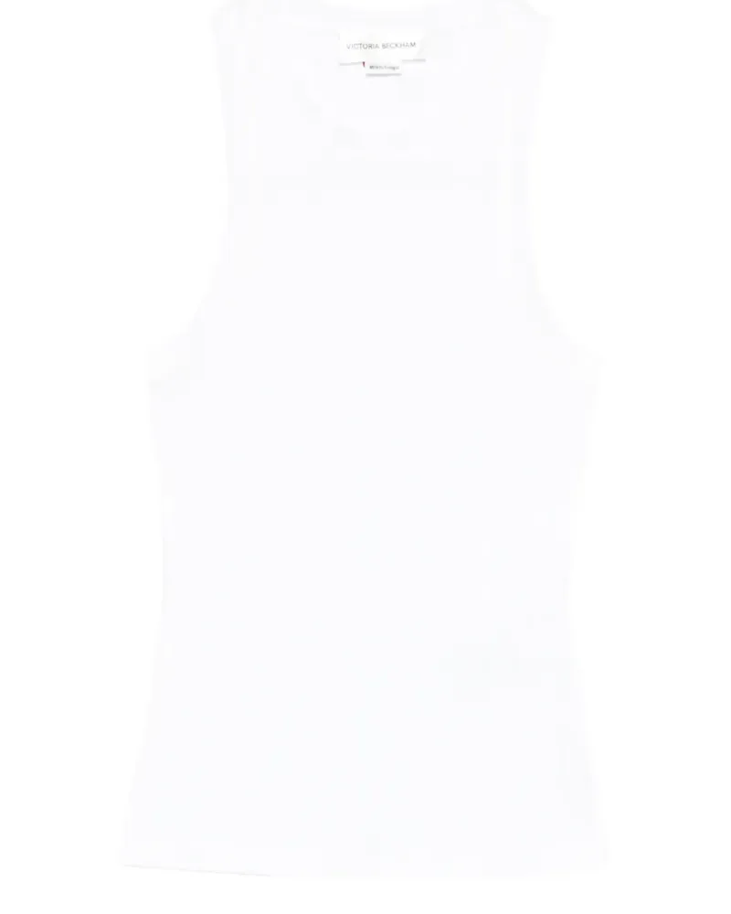 Victoria Beckham Geripptes Tanktop - Weiß Weiß