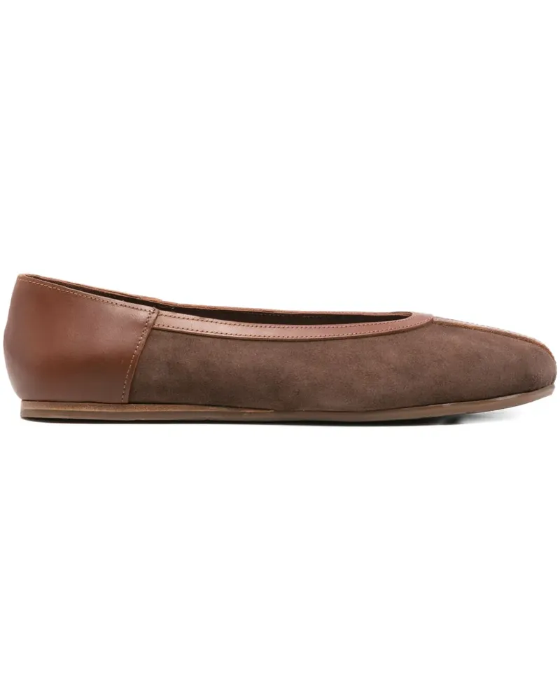 Ancient Greek Sandals Aeropi panelled ballet flats - Braun Braun