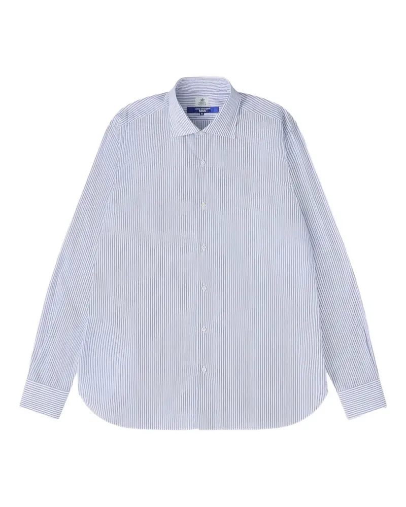 Junya Watanabe stripe dlong-sleeved shirt - Blau Blau