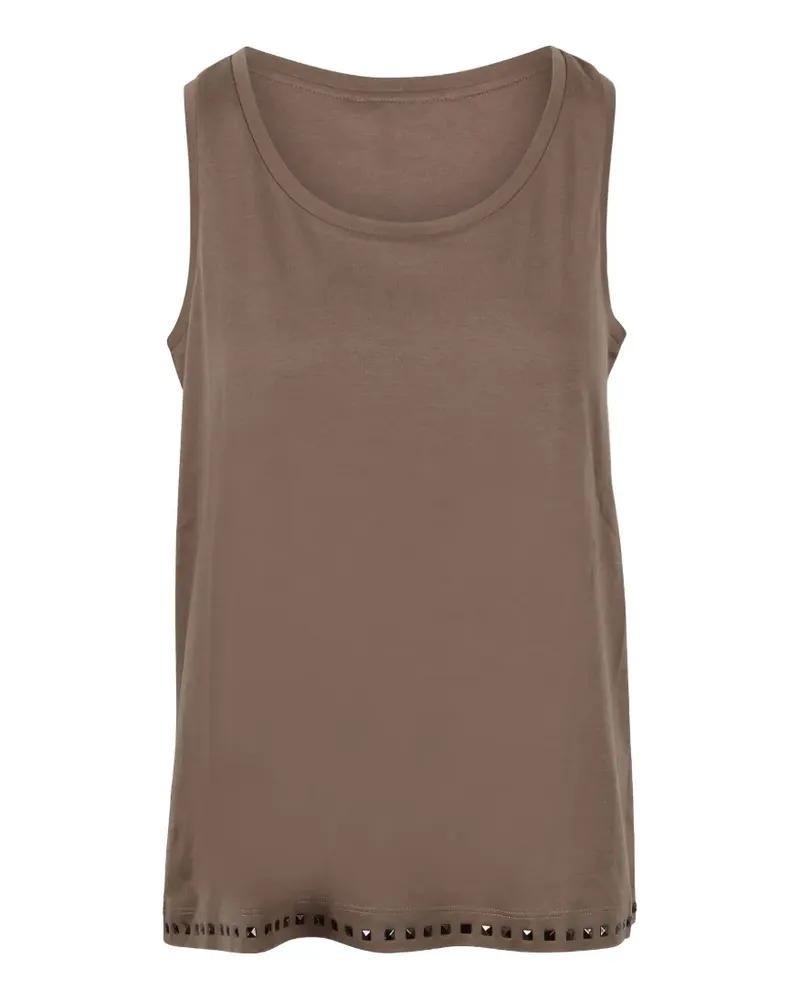 Max Mara Max Mara Trägershirt mit Nieten - Braun Braun