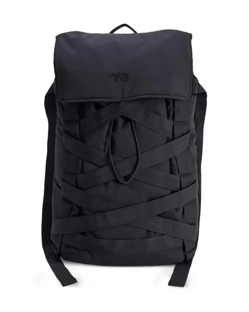 Y-3 strap-detailing backpack - Schwarz Schwarz