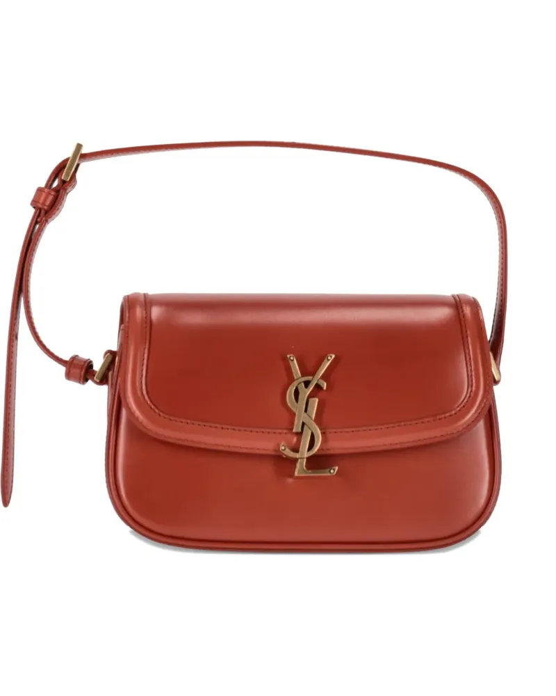 Saint Laurent mini Solferino leather shoulder bag - Braun Braun