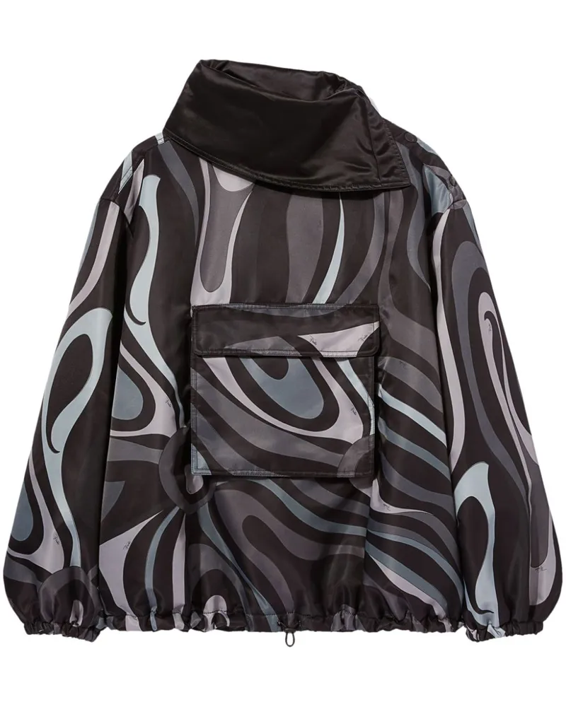 Emilio Pucci Windbreaker mit Print - Schwarz Schwarz