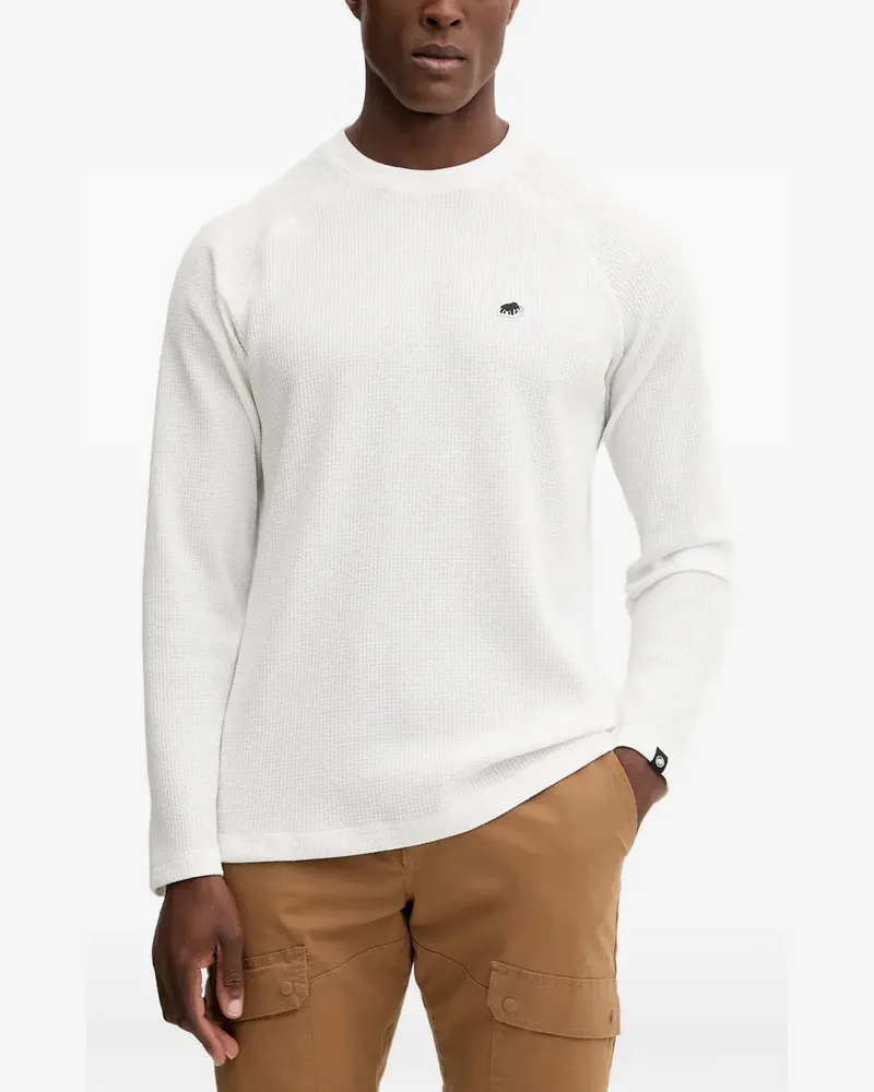 Mammut Waffle Langarmshirt - Weiß Weiß