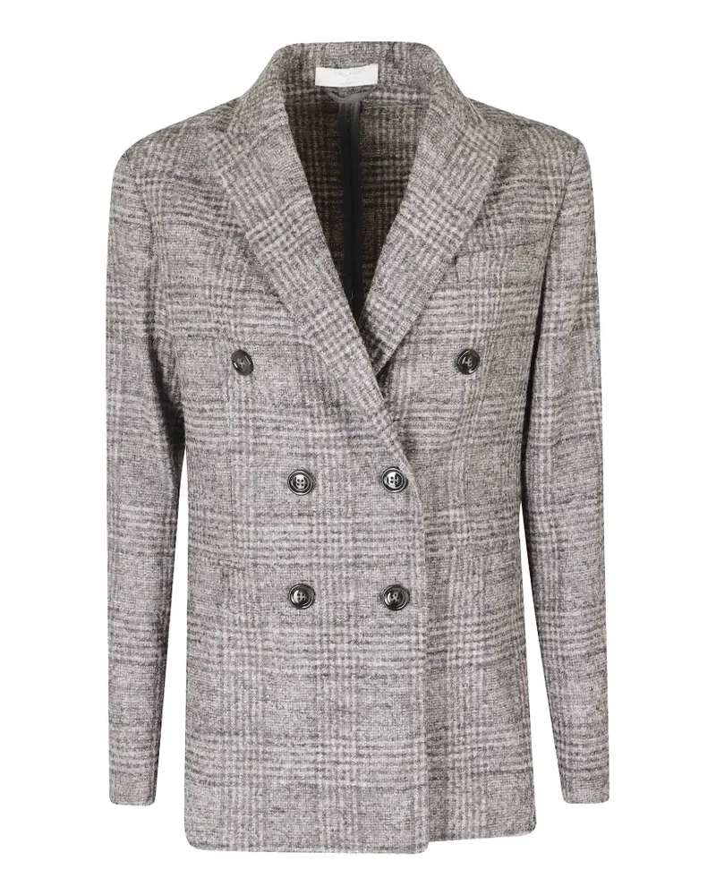 CIRCOLO 1901 Prince-of-Wales checked double-breasted blazer - Grau Grau