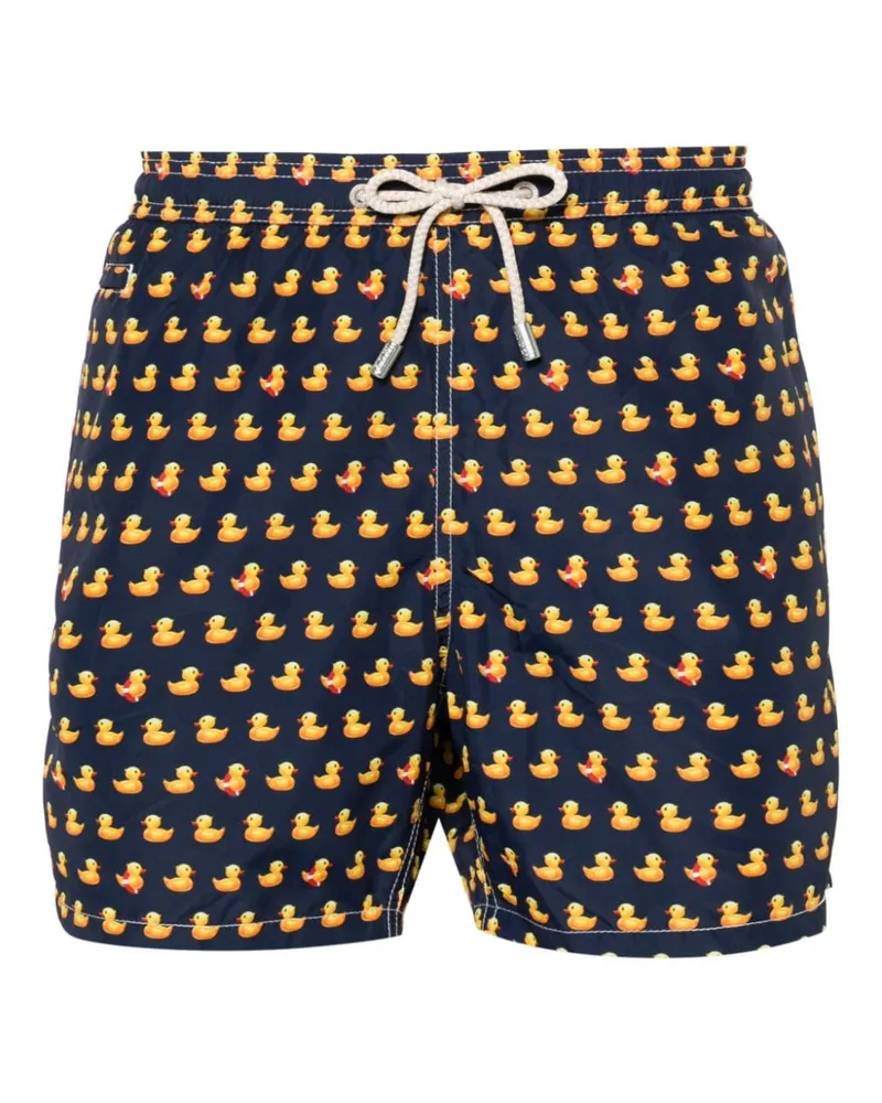 MC2 Saint Barth Badeshorts mit Badeenten-Print Blau