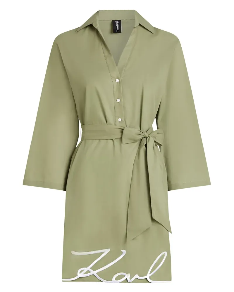 Karl Lagerfeld DNA Signature Strandkleid - Grün Grün
