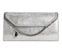 Falabella Satchel-Tasche mit Kettenriemen - Silber