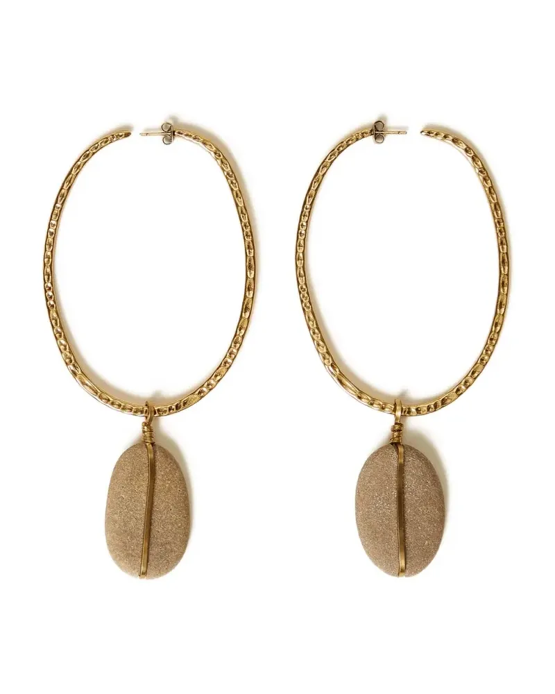 Twin-Set Creolen mit Schmucksteinen - Gold Gold