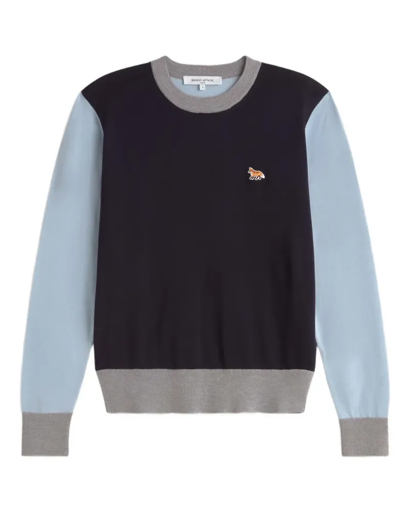 Kitsuné Pullover aus Merinowolle - Blau Blau