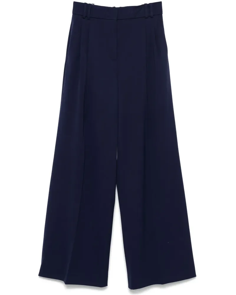Another Tomorrow Hose mit Bundfalten - Blau Blau