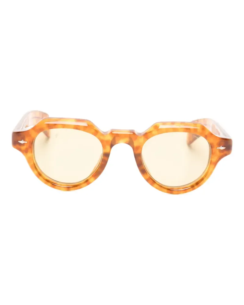 Jacques Marie Mage Sonnenbrille mit rundem Gestell - Braun Braun