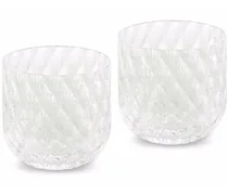 Set aus zwei Murano-Gläsern - Weiß