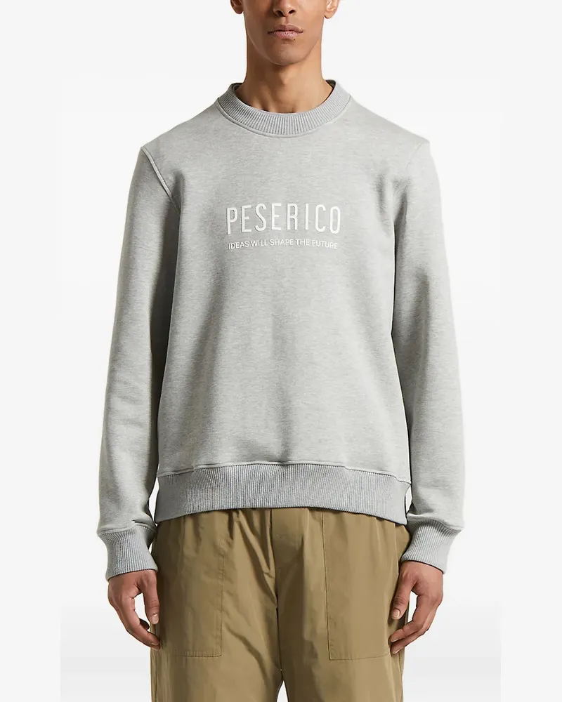 Peserico Sweatshirt mit Logo-Stickerei - Grau Grau