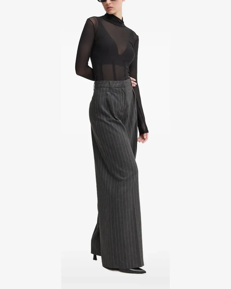 HUGO BOSS Semi-transparentes Oberteil - Schwarz Schwarz