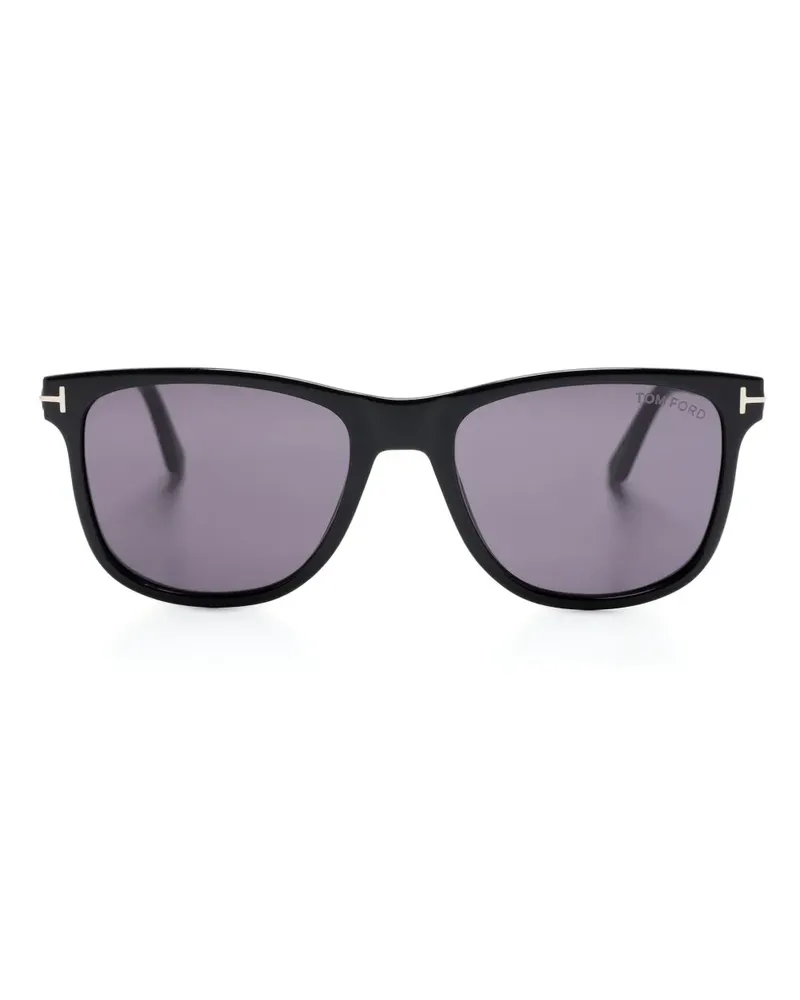 Tom Ford Sonnenbrille mit eckigem Gestell - Schwarz Schwarz