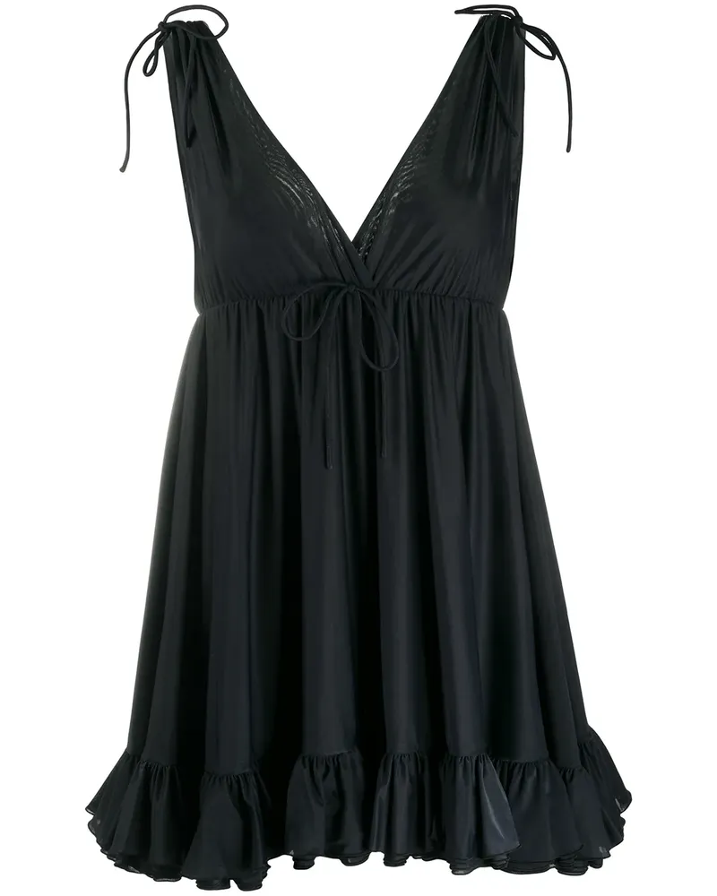 Balenciaga Top mit Rüschen - Schwarz Schwarz