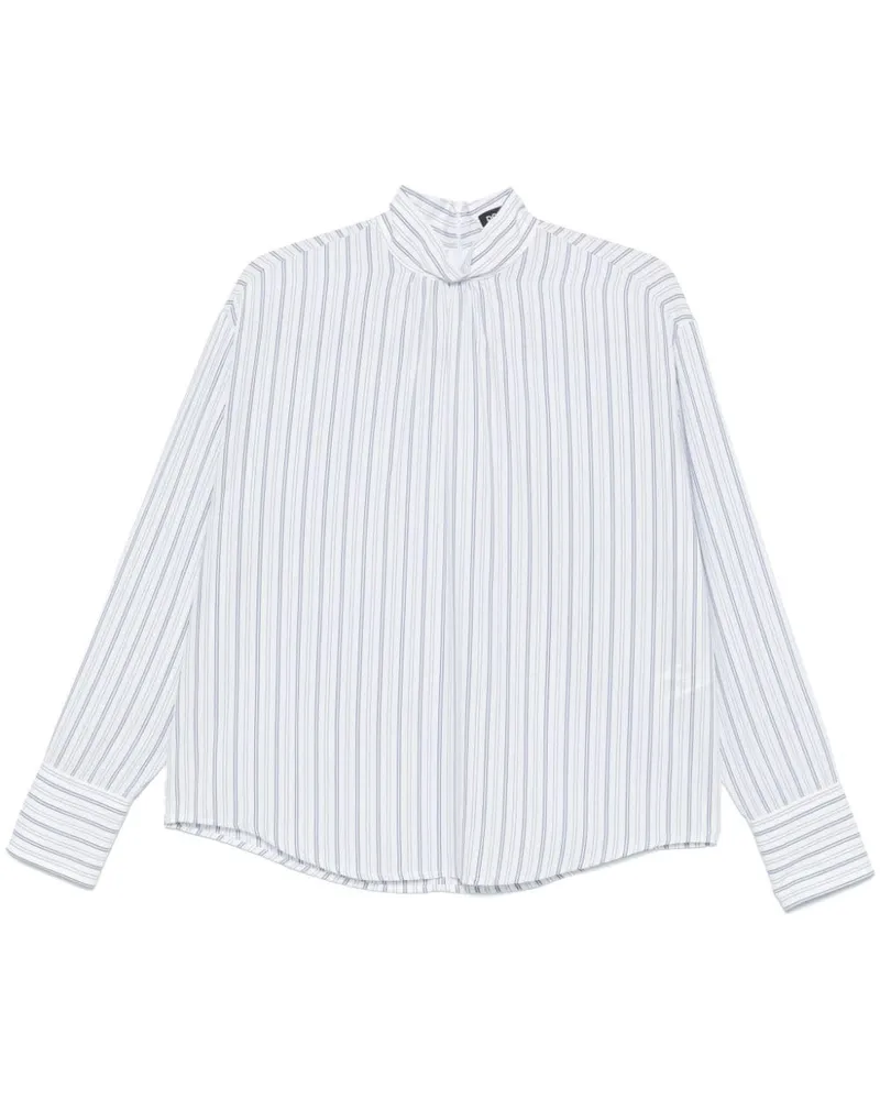 Dondup Gestreifte Bluse - Weiß Weiß