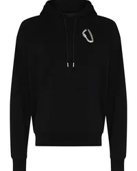 Heliot Emil Hoodie mit Karabiner Schwarz