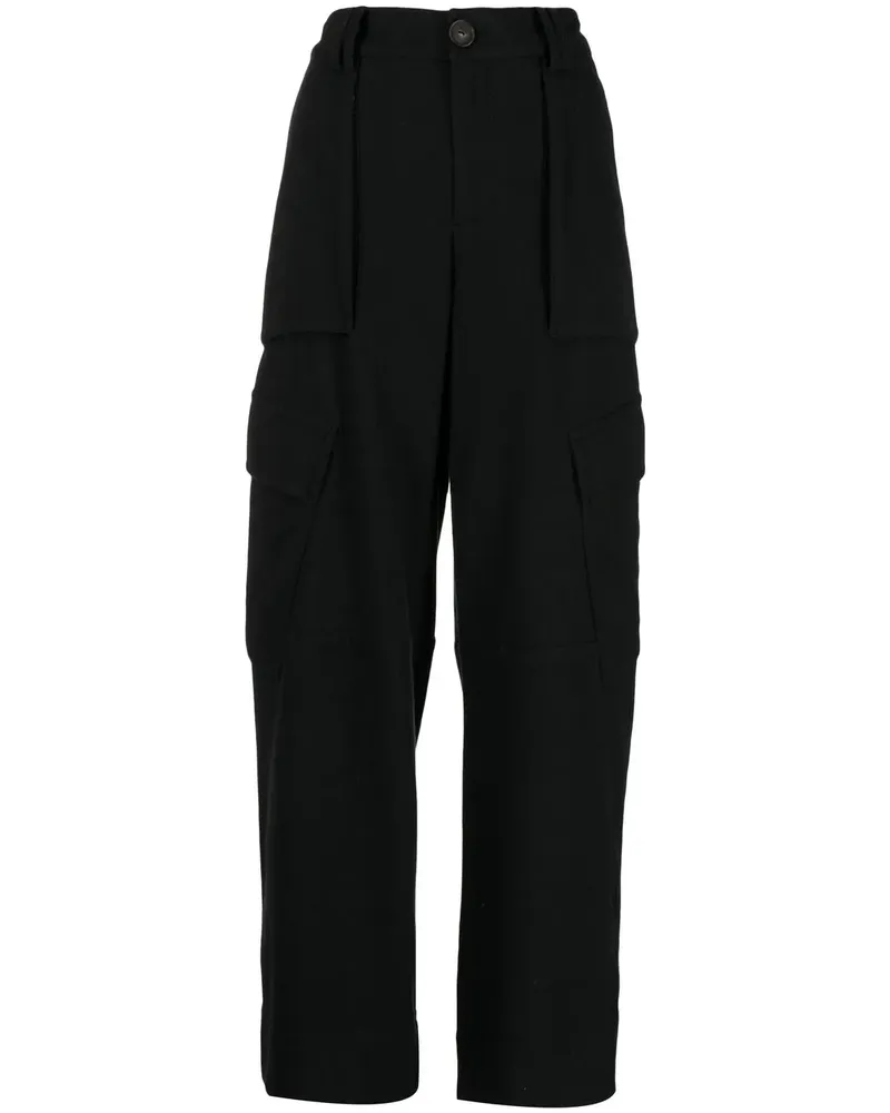 Vince Hose mit weitem Bein - Schwarz Schwarz