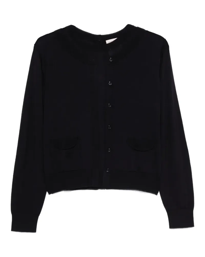 Semicouture button-up wool cardigan - Blau Blau