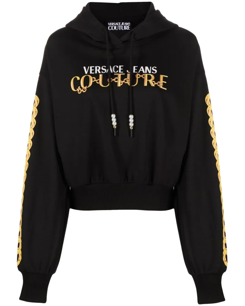 Versace Jeans Hemd mit Couture-Print - Schwarz Schwarz