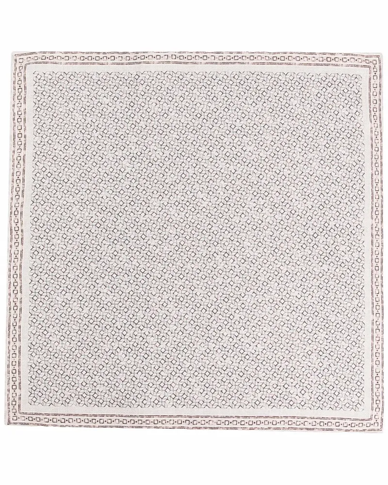 Brunello Cucinelli Schal mit grafischem Print - Nude Nude