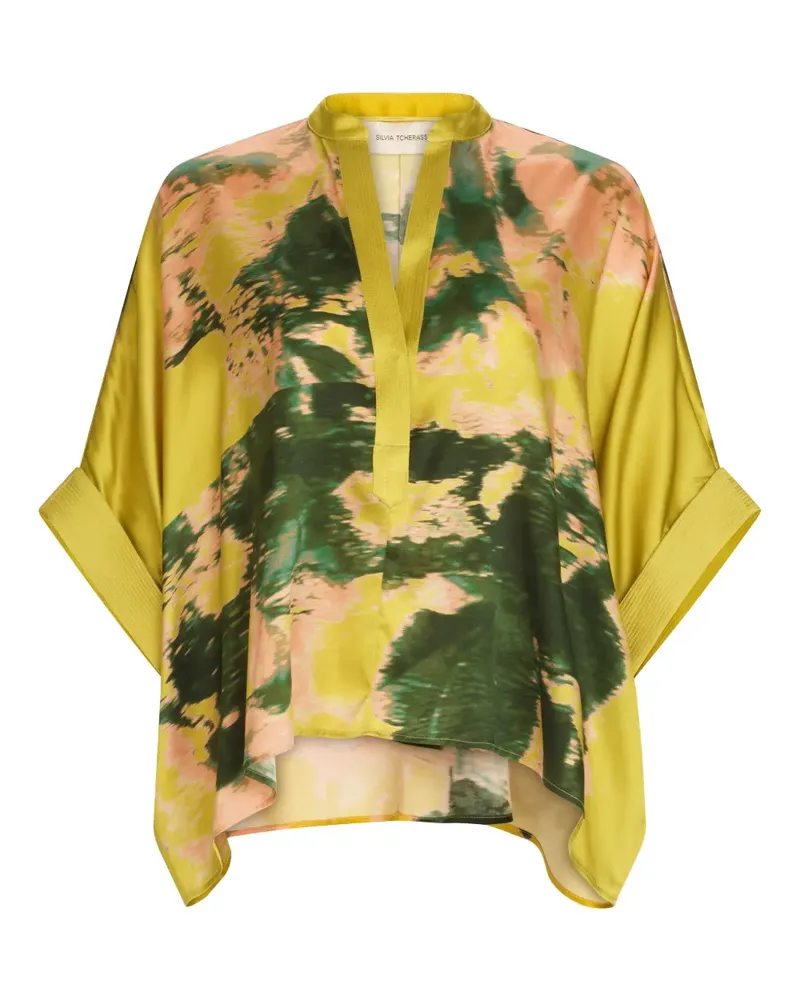 Silvia Tcherassi Daia Bluse - Gold Gold
