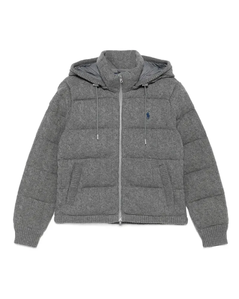 Ralph Lauren Gesteppte Kapuzenjacke - Grau Grau