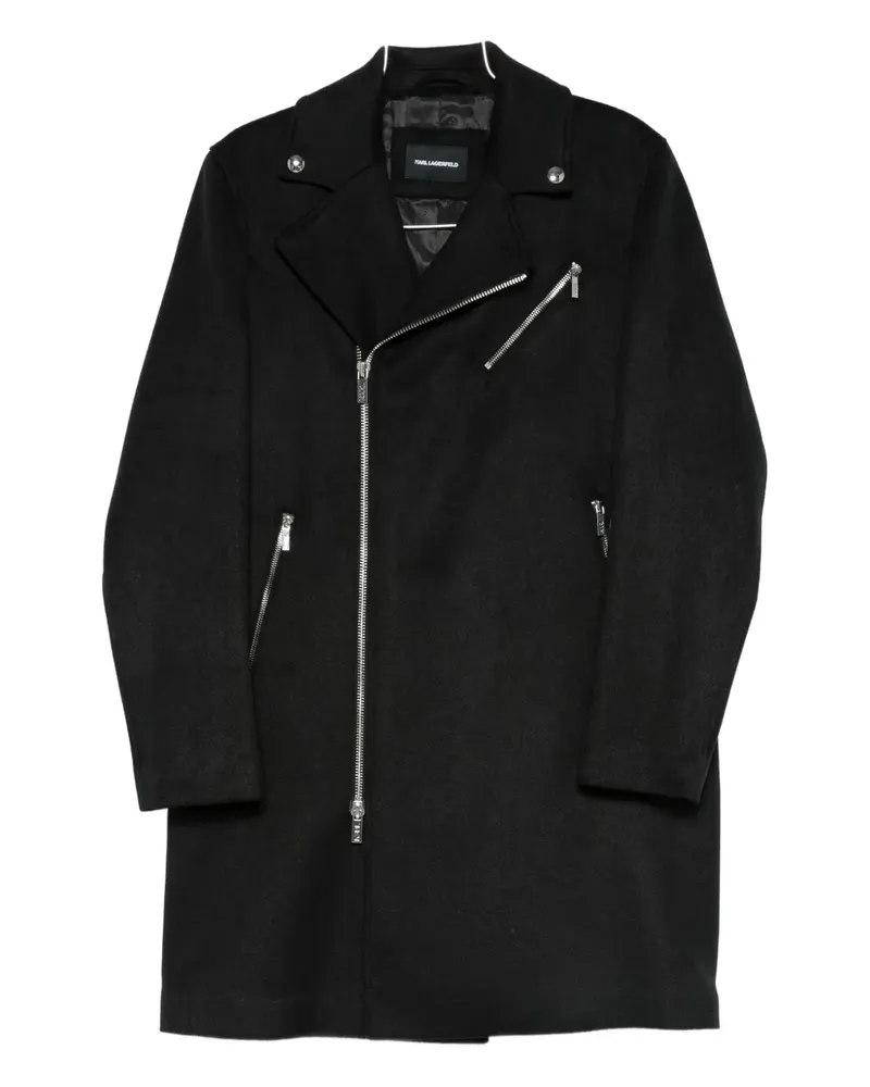 Karl Lagerfeld zip-up biker jacket - Schwarz Schwarz