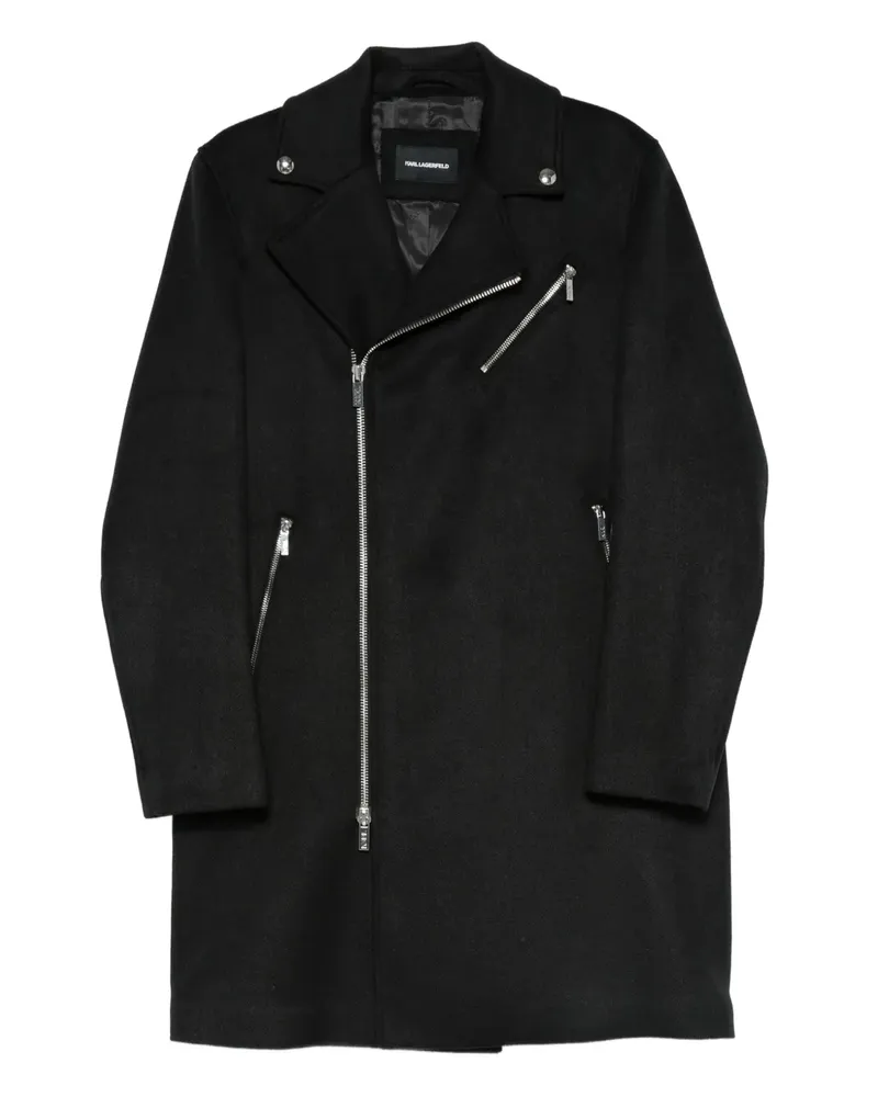 Karl Lagerfeld Bikerjacke mit Reißverschluss - Schwarz Schwarz