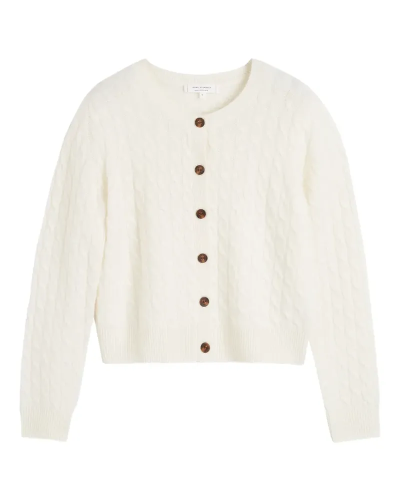 Chinti & Parker Cardigan mit Zopfmuster - Nude Nude