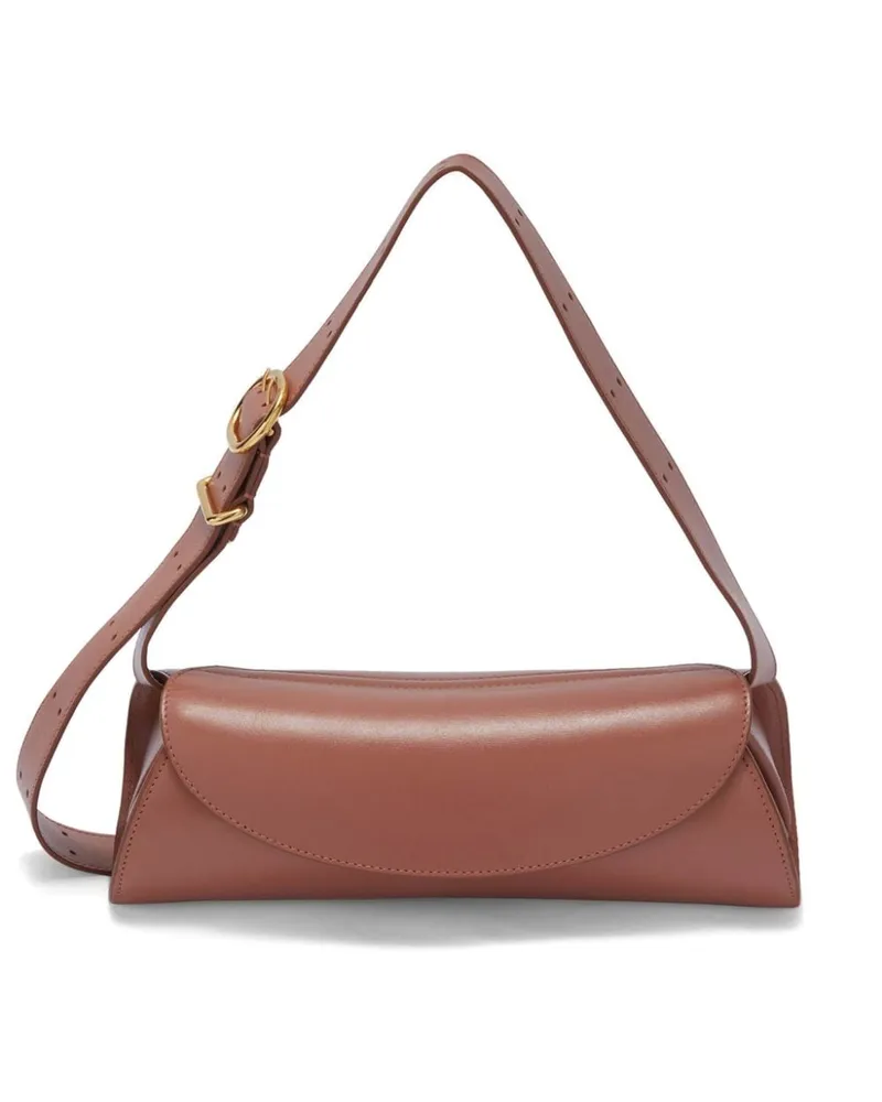 Jil Sander Kleine Cannolo Schultertasche - Braun Braun
