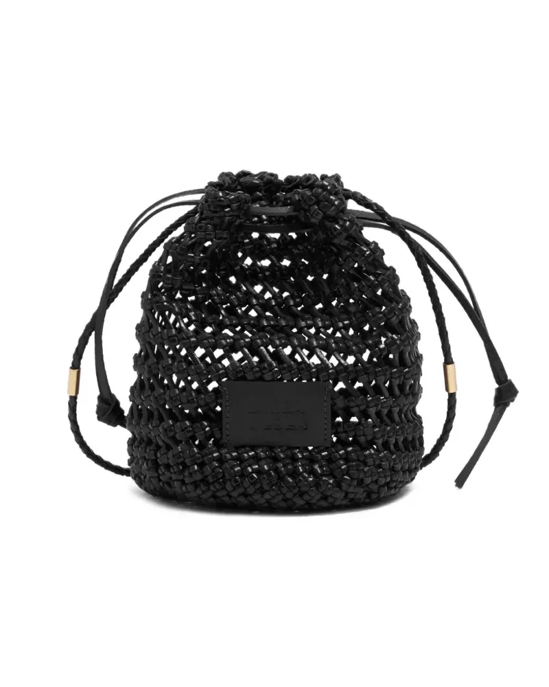 BIMBA Y LOLA Beuteltasche aus Leder - Schwarz Schwarz