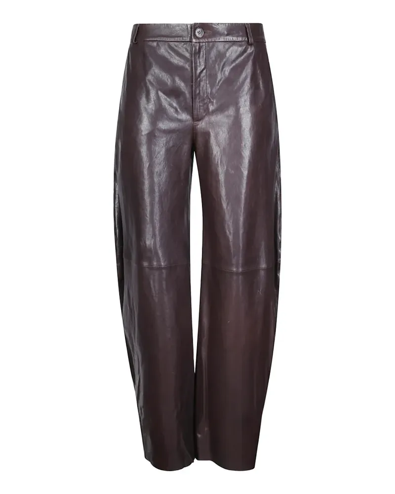 DESA Tapered-Hose aus Leder - Braun Braun