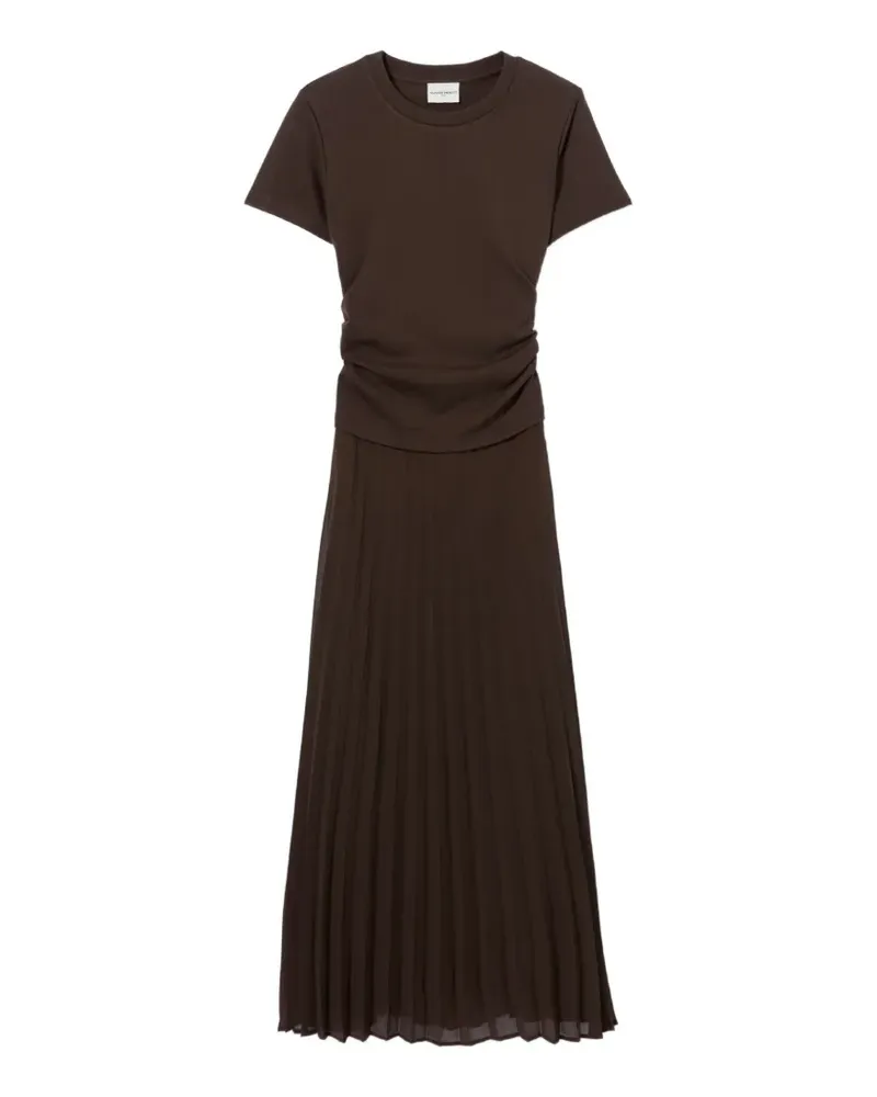 Claudie Pierlot Kleid mit Falten - Braun Braun