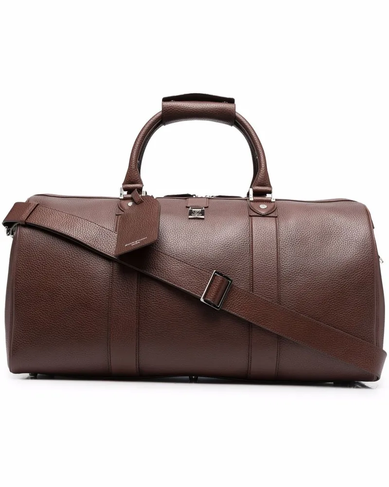 Aspinal of London Große Boston Reisetasche - Braun Braun