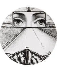 Fornasetti Tema e Variazioni n.321 Wandteller Schwarz